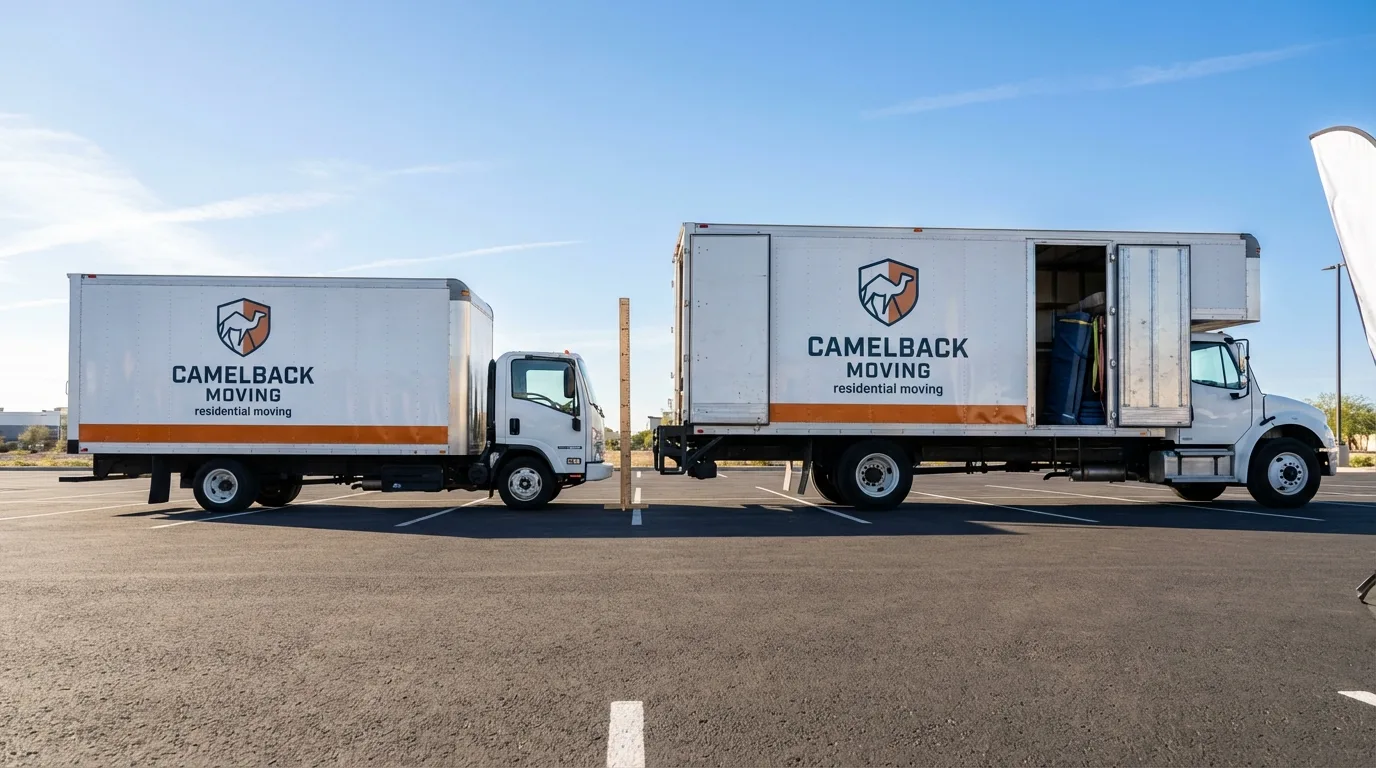 Moving truck size capacity guide in Postville